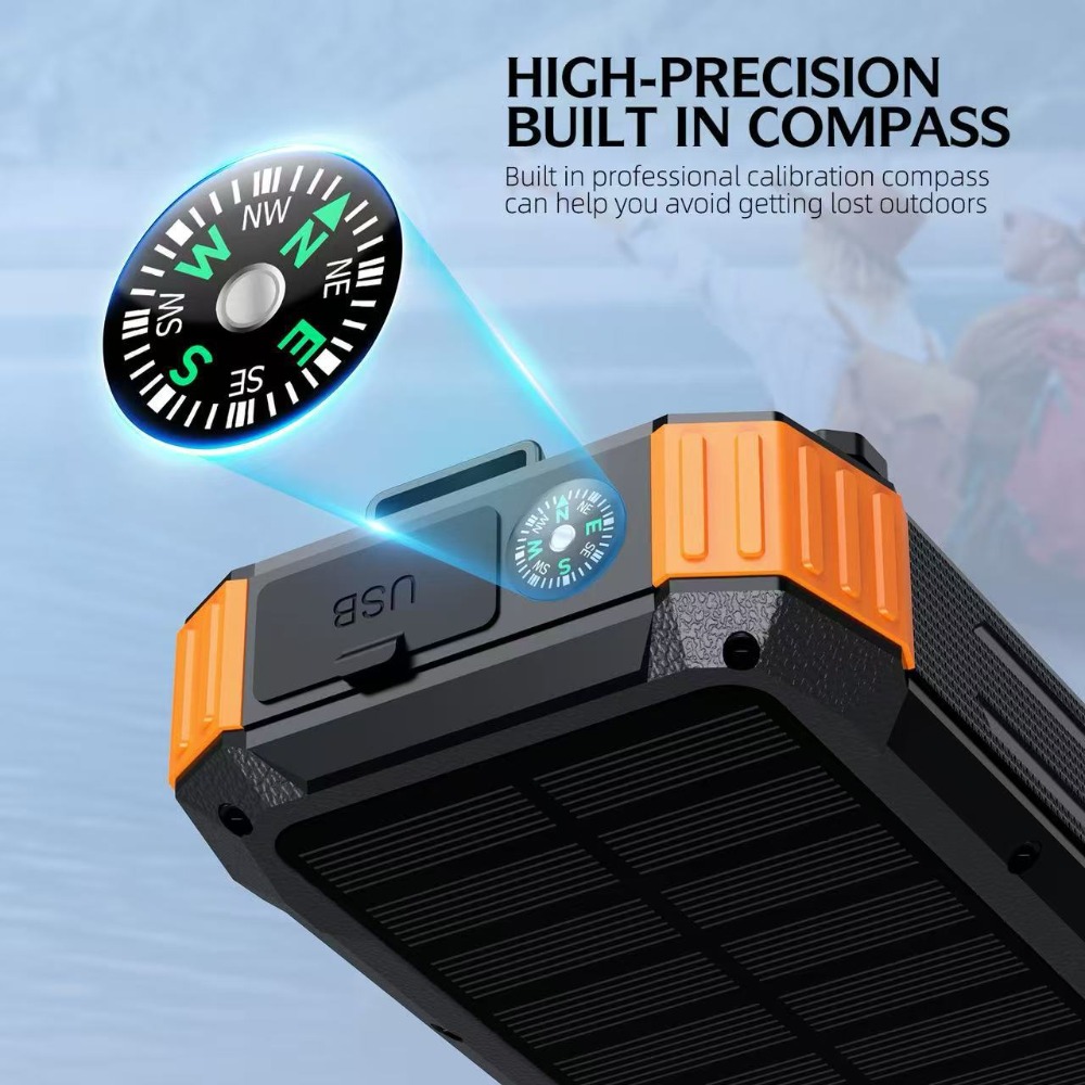 새로운 50000mAh 태양광 보조 배터리 핸드 크랭크 - Solar Emergency Charger 리뷰 및 가격